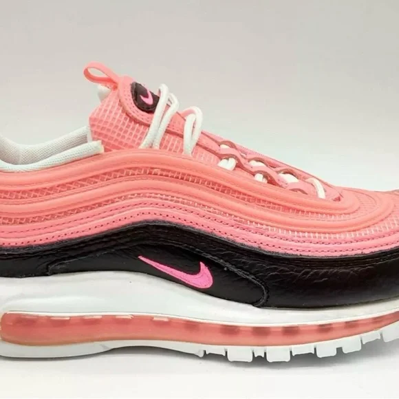 Nike Pink and Black Air Max 97 Sneakers - Picture 4 of 10